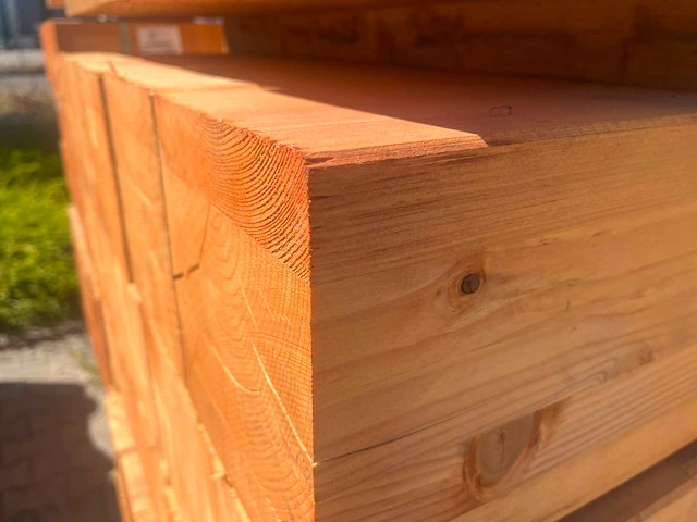 Red class wood paal 20x20x300 cm (15x) - afbeelding 15 van  15