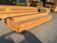 Red class wood paal 20x20x400 cm (11x) - afbeelding 1 van  9