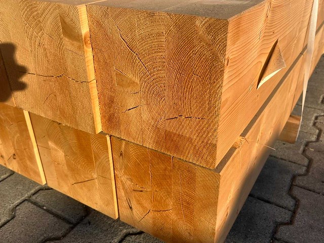 Red class wood paal 20x20x400 cm (11x) - afbeelding 8 van  9