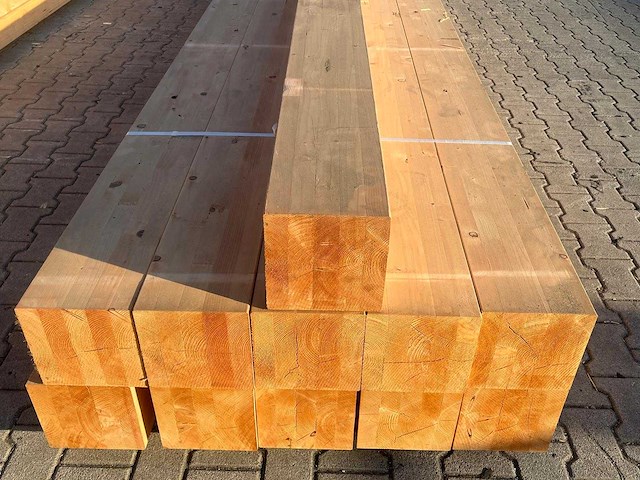 Red class wood paal 20x20x400 cm (11x) - afbeelding 4 van  9
