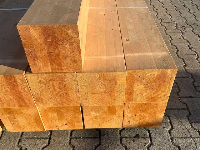 Red class wood paal 20x20x400 cm (11x) - afbeelding 7 van  9