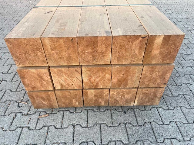 Red class wood paal 20x20x500 cm (15x) - afbeelding 5 van  8
