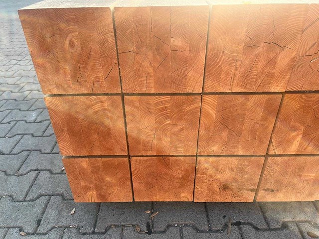 Red class wood paal 20x20x500 cm (15x) - afbeelding 6 van  8