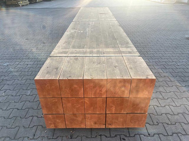 Red class wood paal 20x20x500 cm (15x) - afbeelding 7 van  9