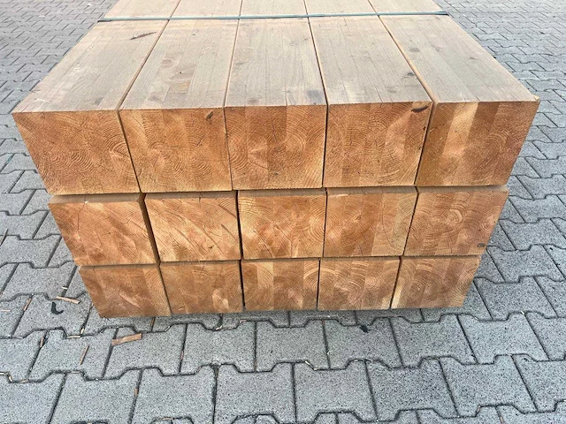 Red class wood paal 20x20x500 cm (15x) - afbeelding 5 van  8