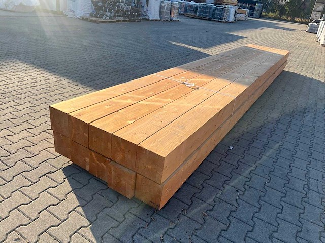 Red class wood paal 20x20x600 cm (10x) - afbeelding 2 van  8