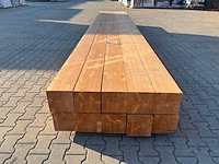Red class wood paal 20x20x600 cm (10x) - afbeelding 4 van  8
