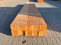 Red class wood paal 20x20x600 cm (10x) - afbeelding 5 van  8