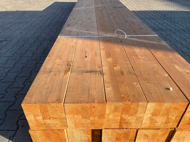 Red class wood paal 20x20x600 cm (10x) - afbeelding 5 van  8