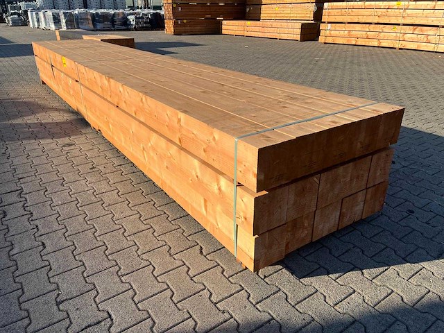 Red class wood paal 20x20x600 cm (15x) - afbeelding 3 van  7