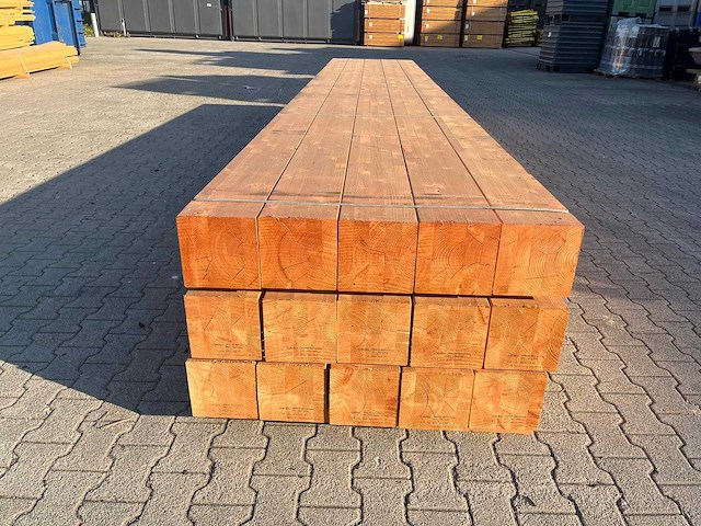 Red class wood paal 20x20x600 cm (15x) - afbeelding 4 van  7