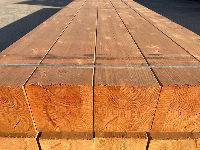 Red class wood paal 20x20x600 cm (15x) - afbeelding 7 van  7