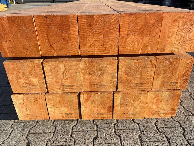 Red class wood paal 20x20x600 cm (15x) - afbeelding 7 van  7