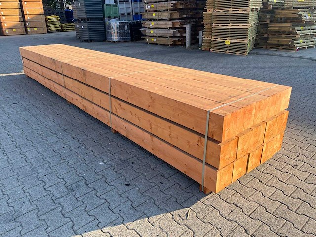 Red class wood paal 20x20x600 cm (15x) - afbeelding 3 van  7