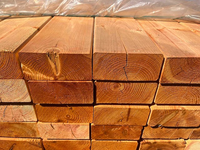 Red class wood vuren ligger 5000x140x65mm (70x) - afbeelding 7 van  16