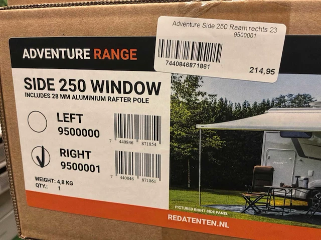 Reda adventure zijwand met raam (2x) - afbeelding 3 van  3