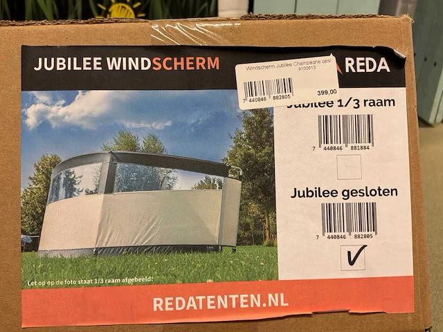 Reda jubilee gesloten windscherm - afbeelding 2 van  4
