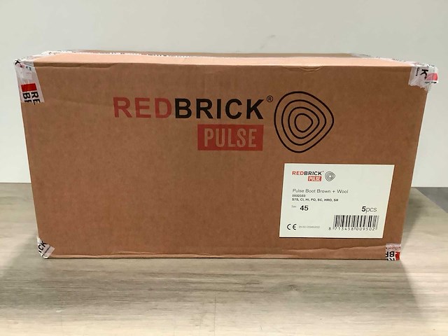 Redbrick - pulse boot brown + wool - schoen 45 (5x) - afbeelding 2 van  8