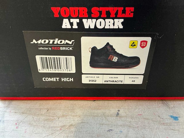 Redbrick comet high s3 model werkschoenen 39/40 (9x) - afbeelding 7 van  9