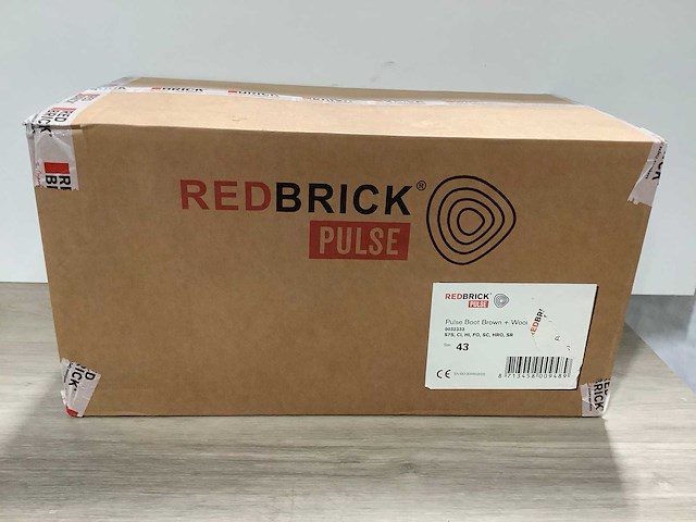 Redbrick pulse boot brown + wool werkschoen 43 (5x) - afbeelding 2 van  8