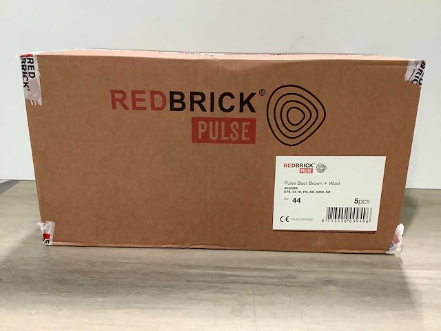 Redbrick pulse boot brown + wool werkschoen 44 (5x) - afbeelding 2 van  8