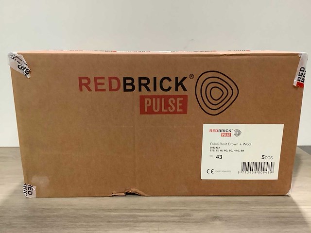Redbrick pulse boot brown + wool werkschoenen (5x) - afbeelding 2 van  8