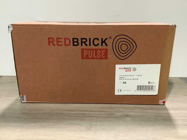 Redbrick pulse boot brown + wool werkschoenen (5x) - afbeelding 2 van  8