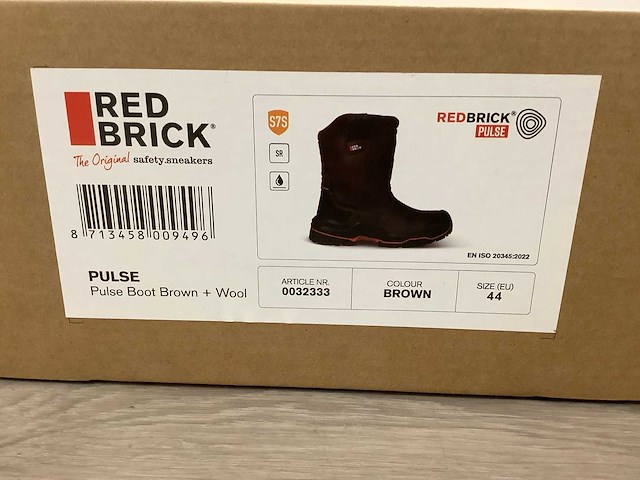 Redbrick pulse boot brown + wool werkschoenen (5x) - afbeelding 4 van  8