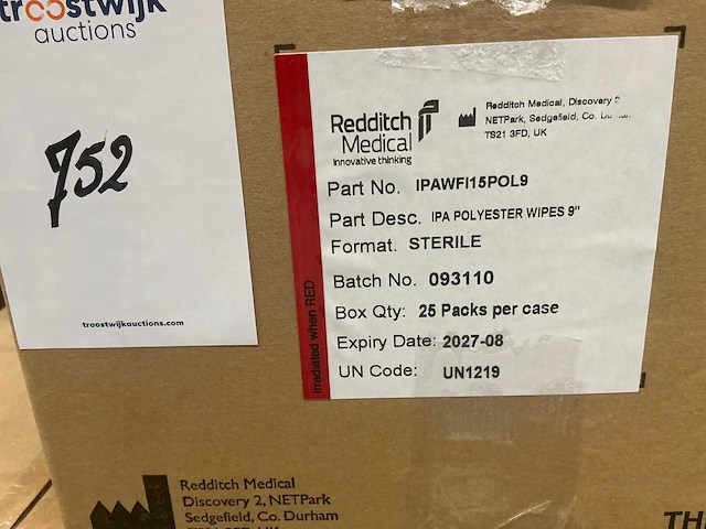 Redditch medical inspec batch steriele bottels - afbeelding 5 van  8