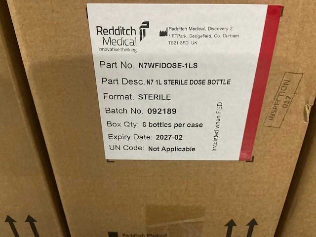 Redditch medical inspec batch steriele bottels - afbeelding 7 van  8