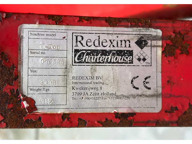 Redexim - v-top - verticuteermachine uitgevoerd als veegborstel - 2008 - afbeelding 5 van  13