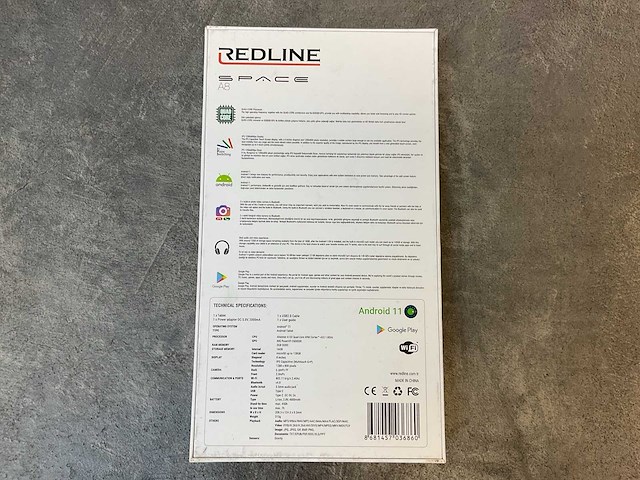 Redline - space a8 - android 11 - tablet (5x) - afbeelding 2 van  14