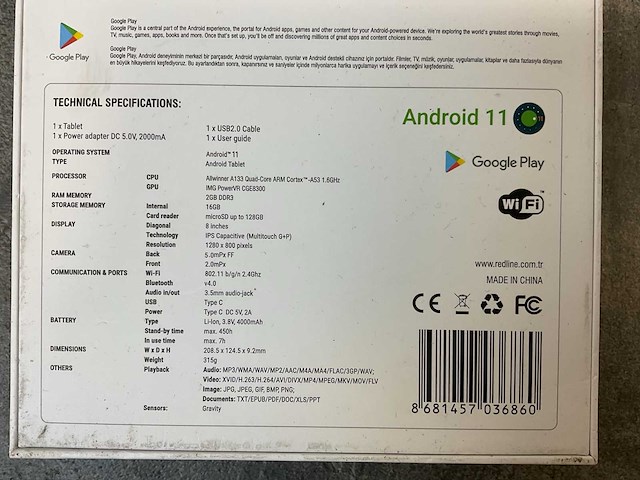 Redline - space a8 - android 11 - tablet (5x) - afbeelding 6 van  14