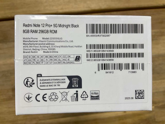 Redmi note 12 pro+ mobiele telefoon - afbeelding 2 van  2