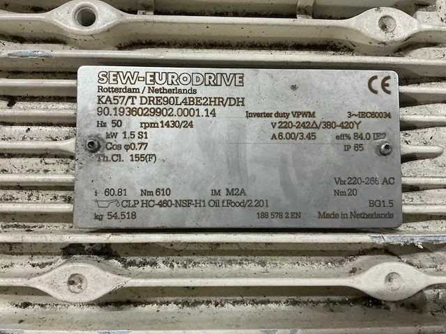 Reductor motor (4x) - afbeelding 9 van  10