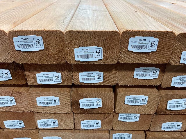 Redvision geschaafde regel 300x7x4,5 cm (112x) - afbeelding 6 van  7