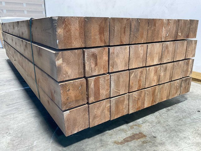 Redvision paal geschaafd verlijmd 400x14x14 cm (15x) - afbeelding 3 van  7