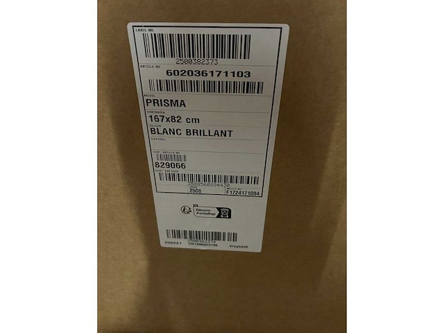 Ref. allibert - prisma 829066 - vrijstaande bad - afbeelding 3 van  5