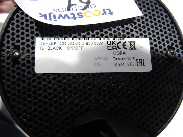 Reflektor lider d 830 38w - led railspot - afbeelding 4 van  4