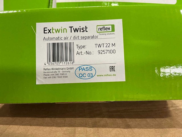 Reflex extwin twist twt 22mm lucht/vuilafscheider (2x) - afbeelding 5 van  5