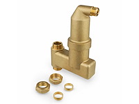 Reflex exvoid a 22 v luchtafscheider 2x 22 mm knel verticaal messing (max.) 10bar (max.) 110°c (25x)