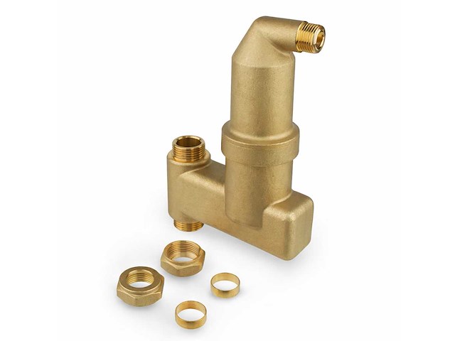 Reflex exvoid a 22 v luchtafscheider 2x 22 mm knel verticaal messing (max.) 10bar (max.) 110°c - afbeelding 1 van  4