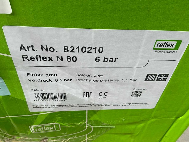 Reflex n80 expansievat - afbeelding 3 van  3