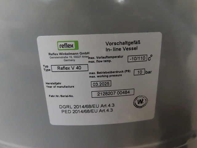 Reflex/wilo - buffervat met circulatiepomp - afbeelding 2 van  4