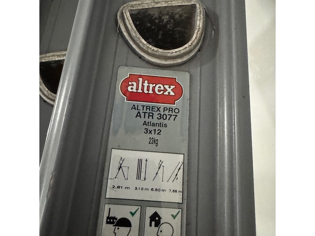 Reformladder altrex pro, atlantis, 3x12 treden - afbeelding 2 van  5