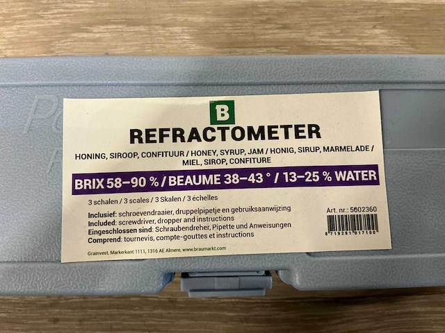 Refractometer brix 58-90% (5x) - afbeelding 4 van  4