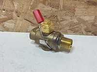 Refrigera bv21b012nfm07 service afsluiter 2-weg co2 1/2" nptf 1/2" nptm 140 bar (10x) - afbeelding 6 van  12