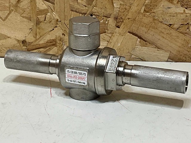 Refrigera bv21kd15x0000 kogelafsluiter 2-weg co2 rvs dn15 130 bar - afbeelding 1 van  6