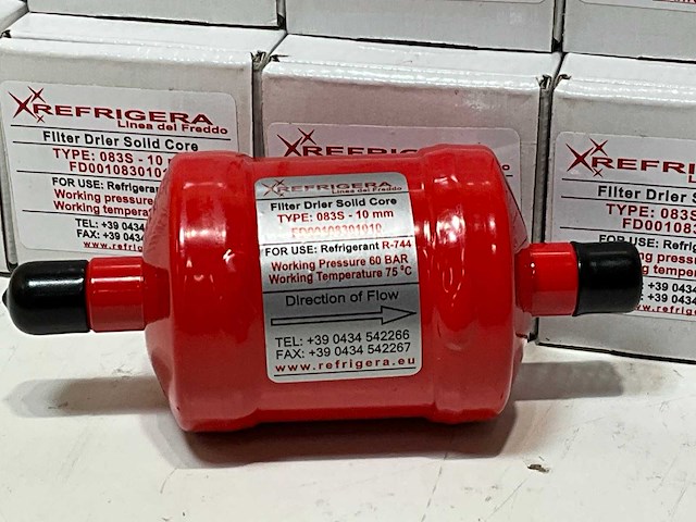 Refrigera fd00108301010 filterdroger co2 10mm ods min. 210cm³ 60bar solid core (10x) - afbeelding 1 van  5