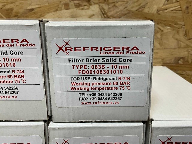 Refrigera fd00108301010 filterdroger co2 10mm ods min. 210cm³ 60bar solid core (5x) - afbeelding 5 van  5